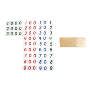 Small Number Cards 1 to 3000