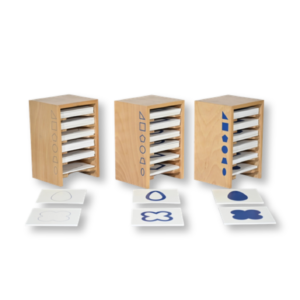 Geometry Form Cards with Cabinet