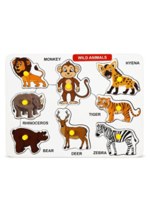 Size Variation Inserts Board Wild Animals