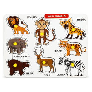 Size Variation Inserts Board Wild Animals